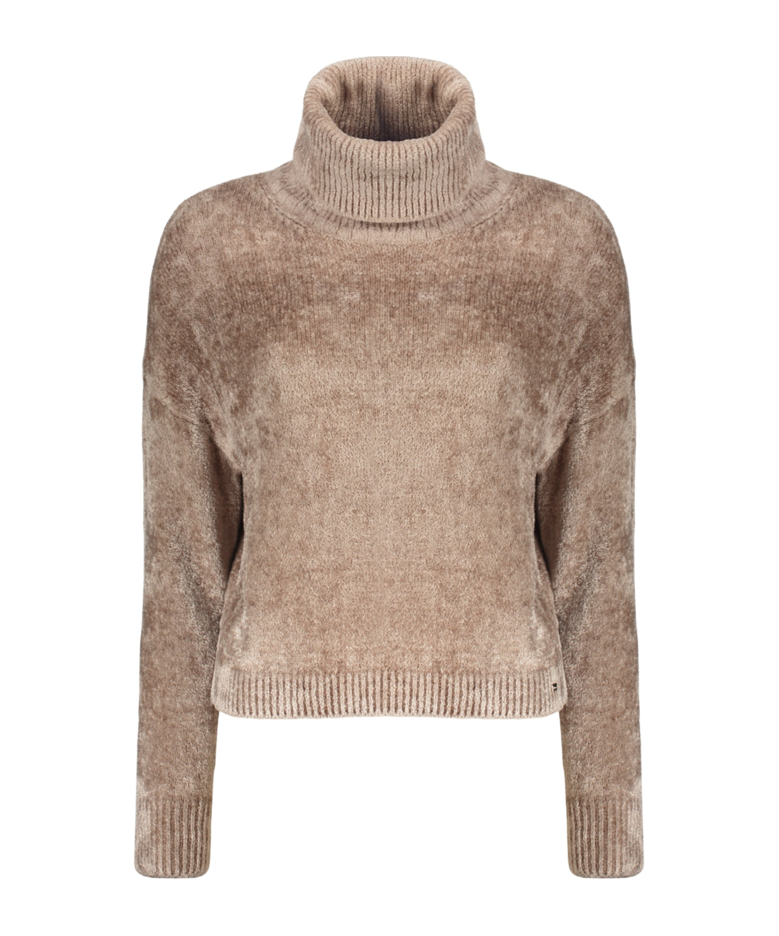 Herno Turtleneck Long-sleeved Sweater In Brown
