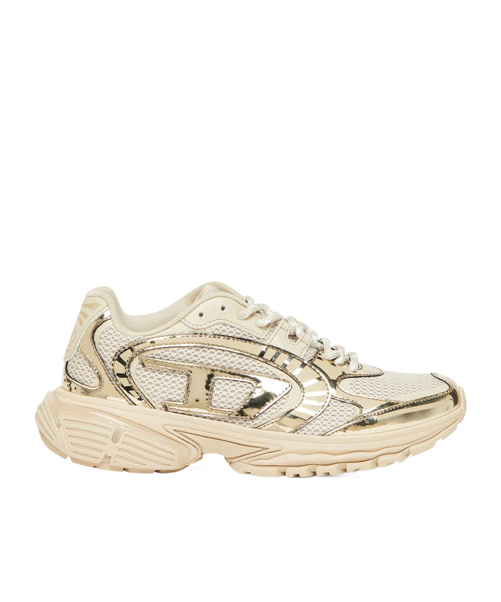 Diesel Panelled Sneakers In Sand