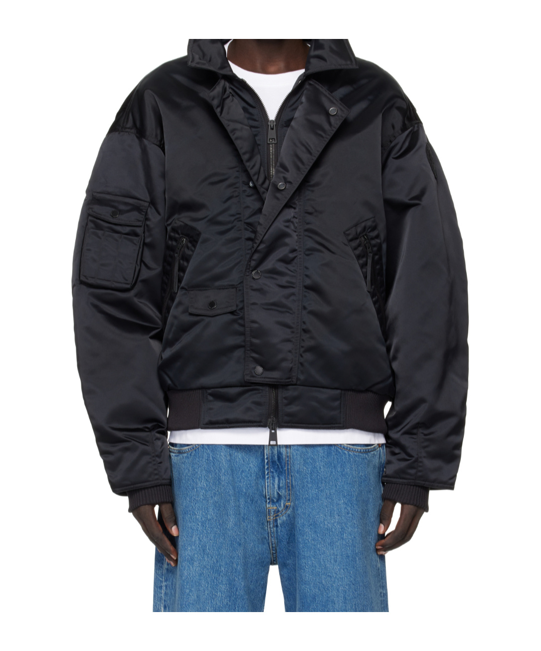 Canada Goose Lightweight Bomber Jacket Shoulder Patch In Black