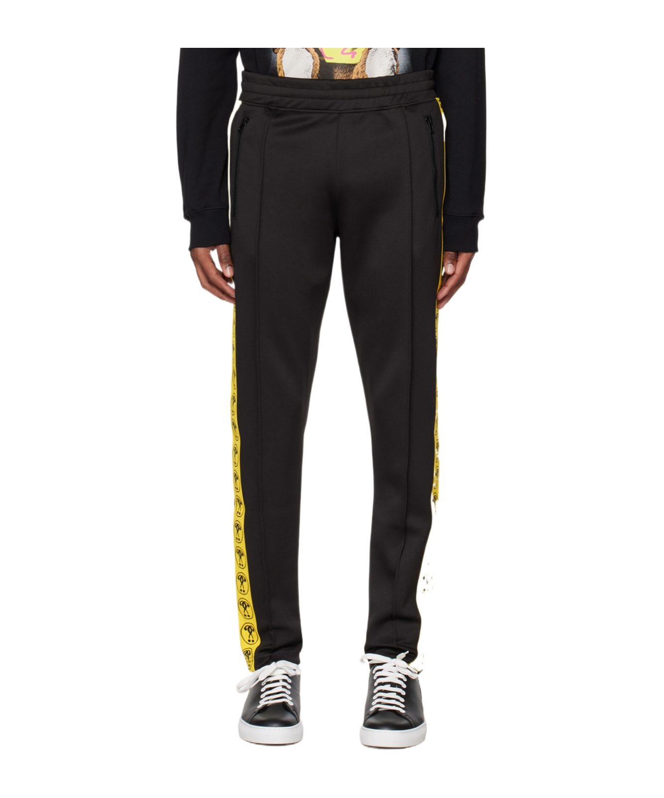 Moschino Printed Pattern Sweatpants In Black