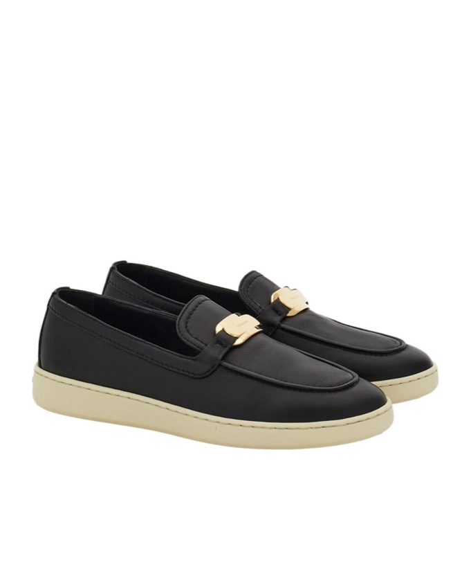 Ferragamo New Vara Buckle Sports Loafer In Green