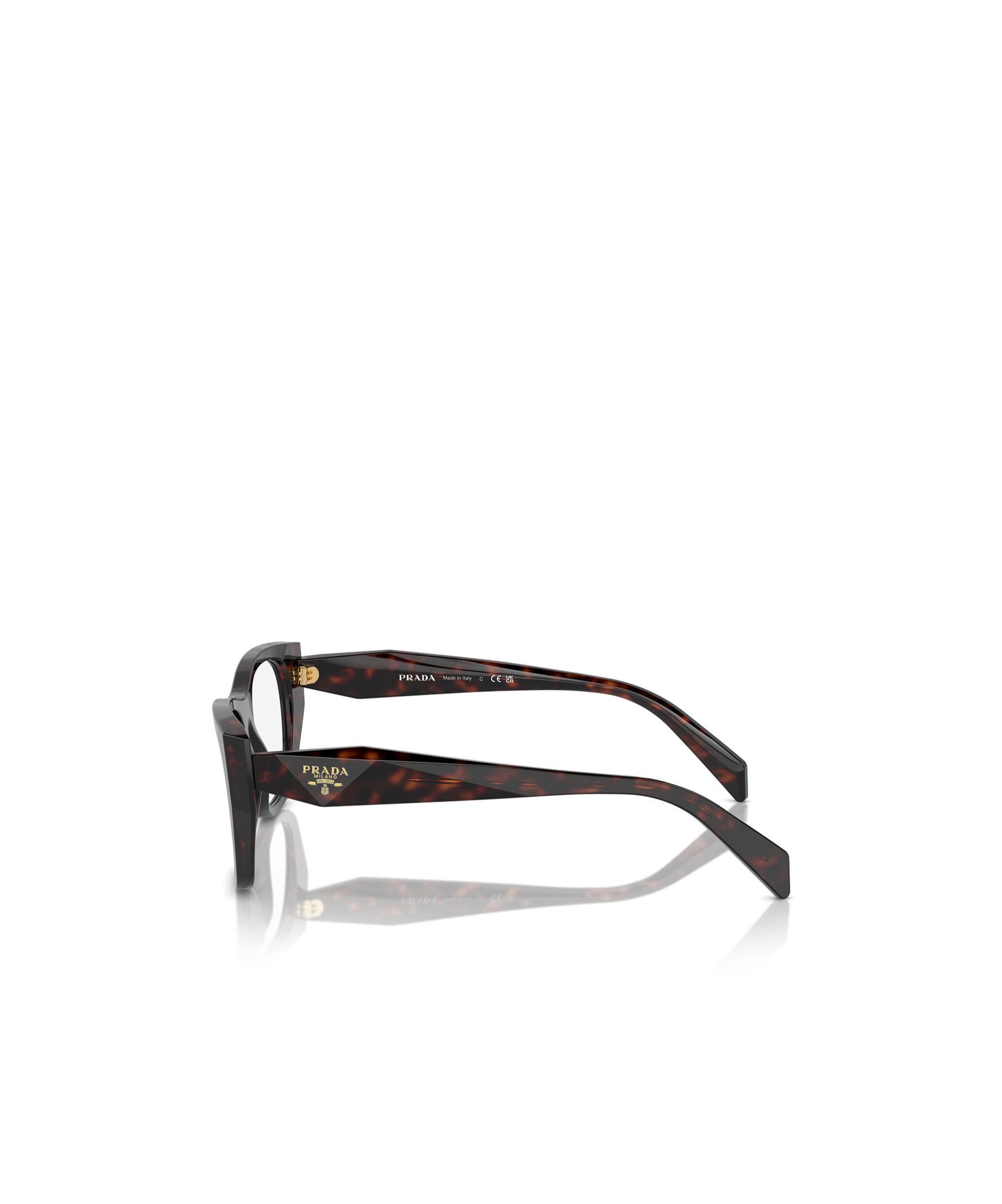 Prada Eyewear Square Frame Glasses In Black
