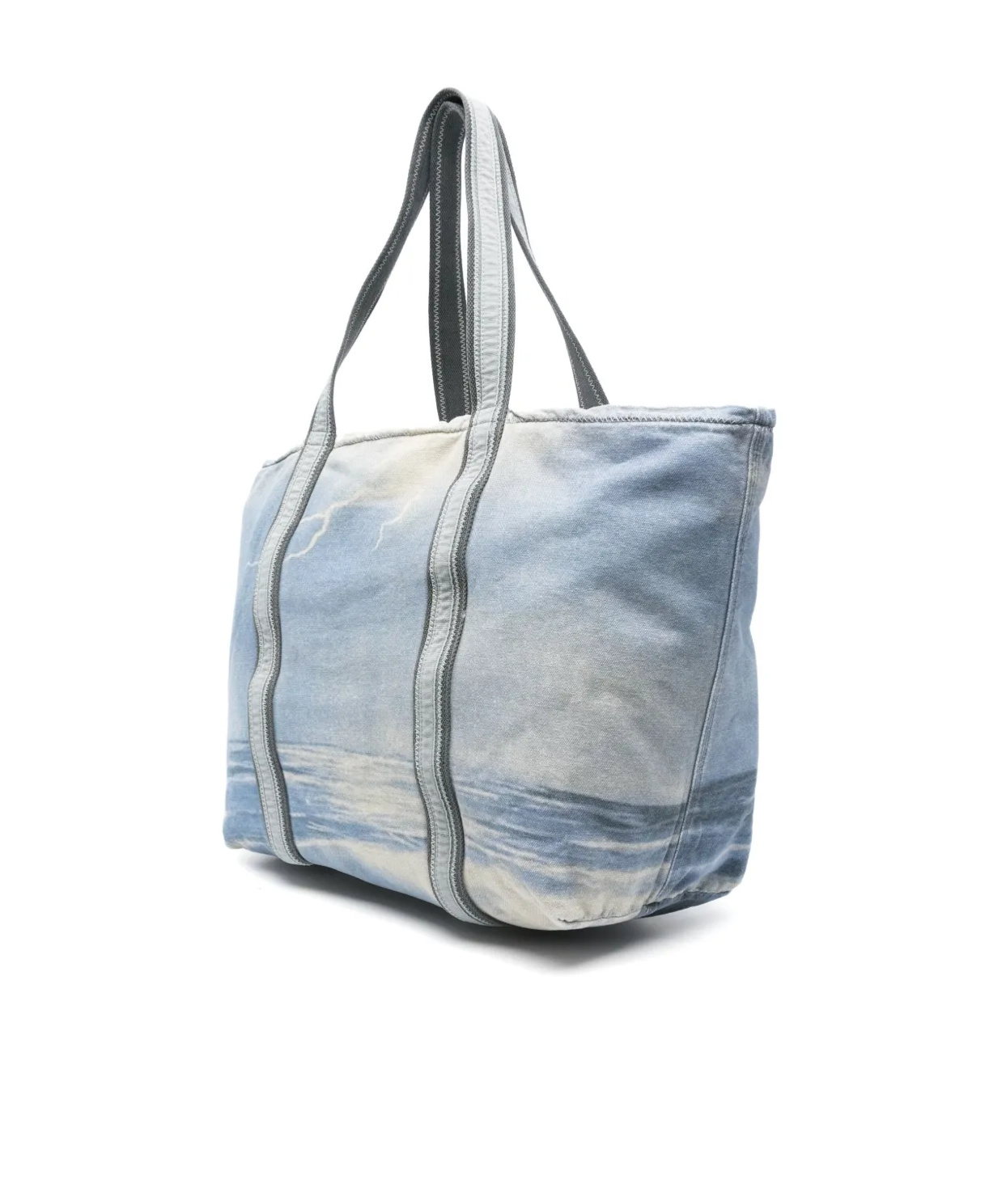 Erl Double-handle Handbag In Gray