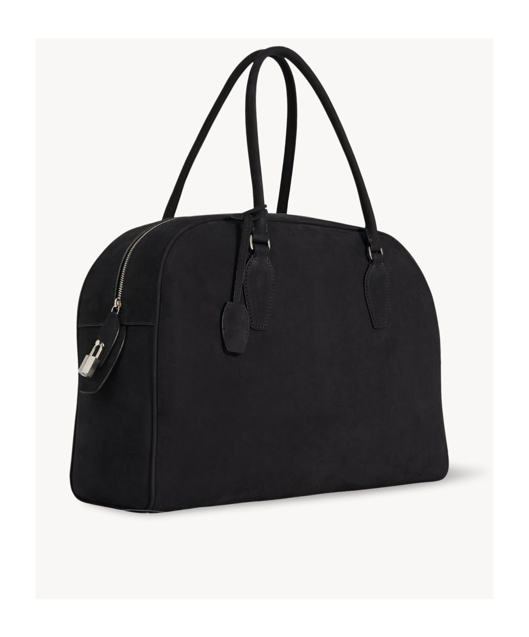 Shop The Row India 15.75 Suede Handbag In Black