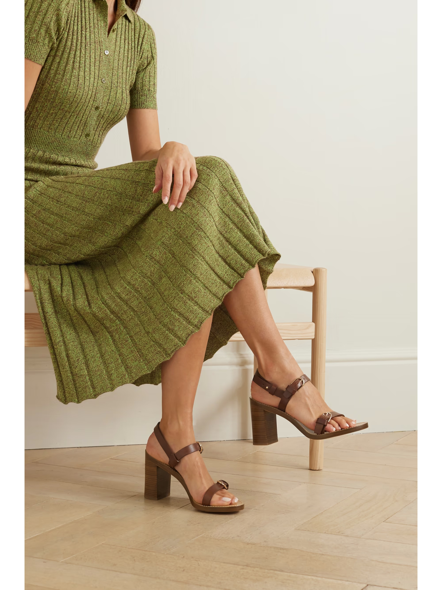 Gabriela Hearst Miraya High Heel Sandals In Brown