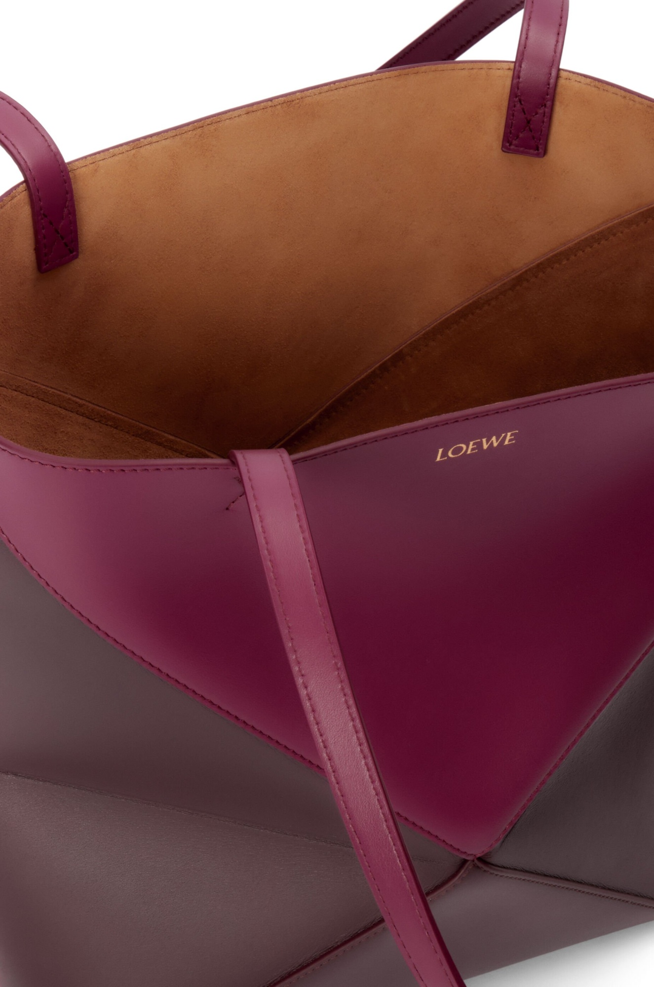 Loewe Puzzle Fold Shoulder Bag In Red