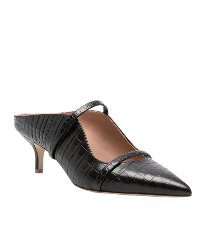 Malone Souliers Pointed High Heel Sandals In Black