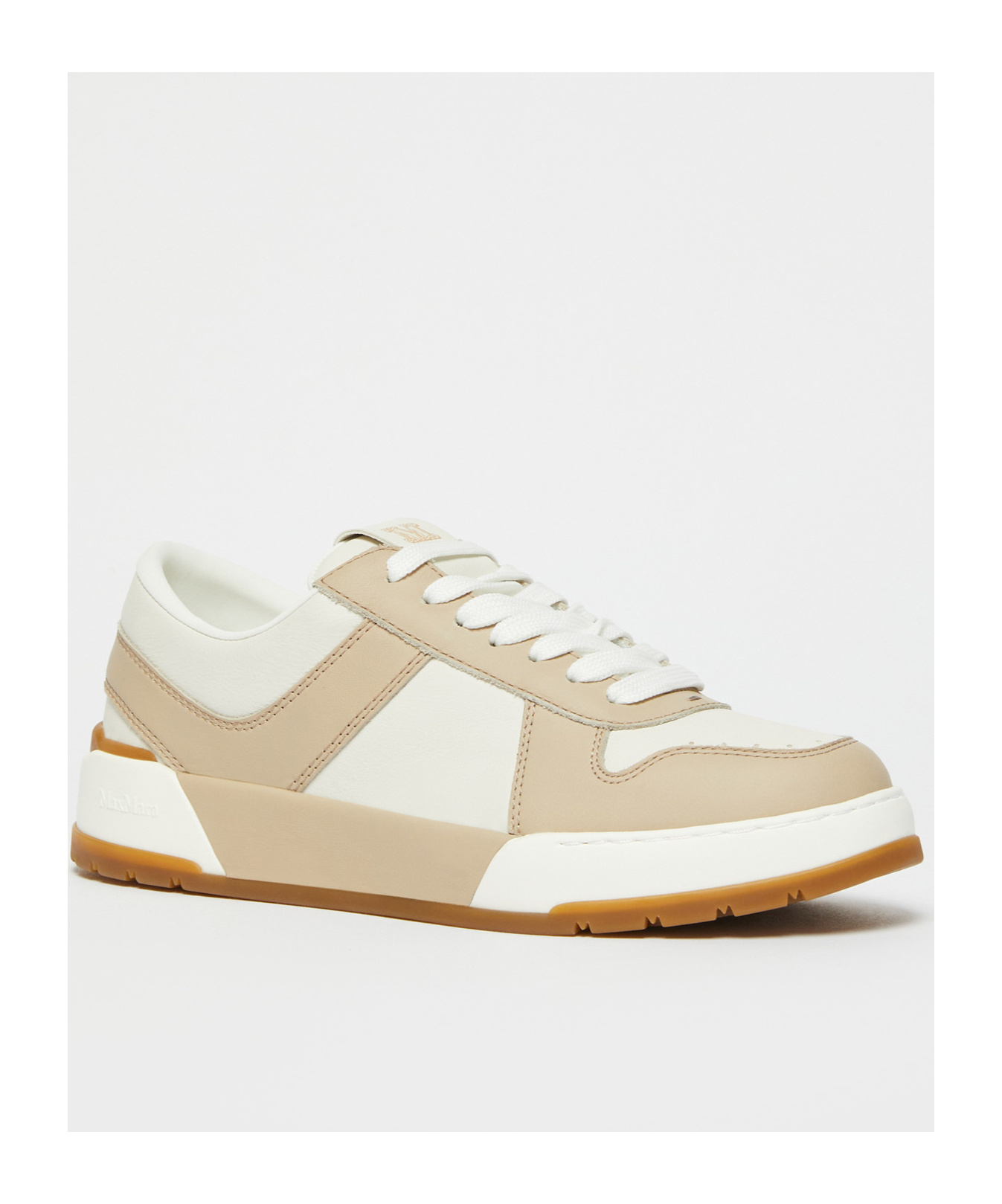 Max Mara Lace-up Low-cut Casual Shoes In White