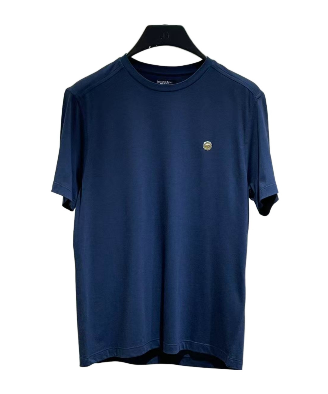 Stefano Ricci Logo-plaque T-shirt In Blue