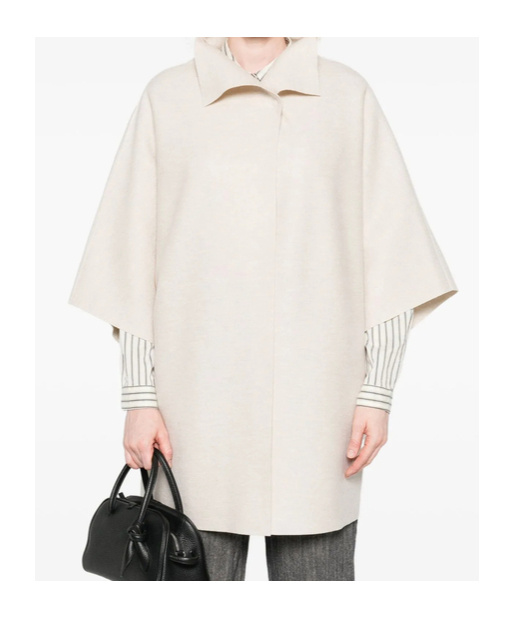 Harris Wharf London Short-sleeve Collared Jacket In Sand