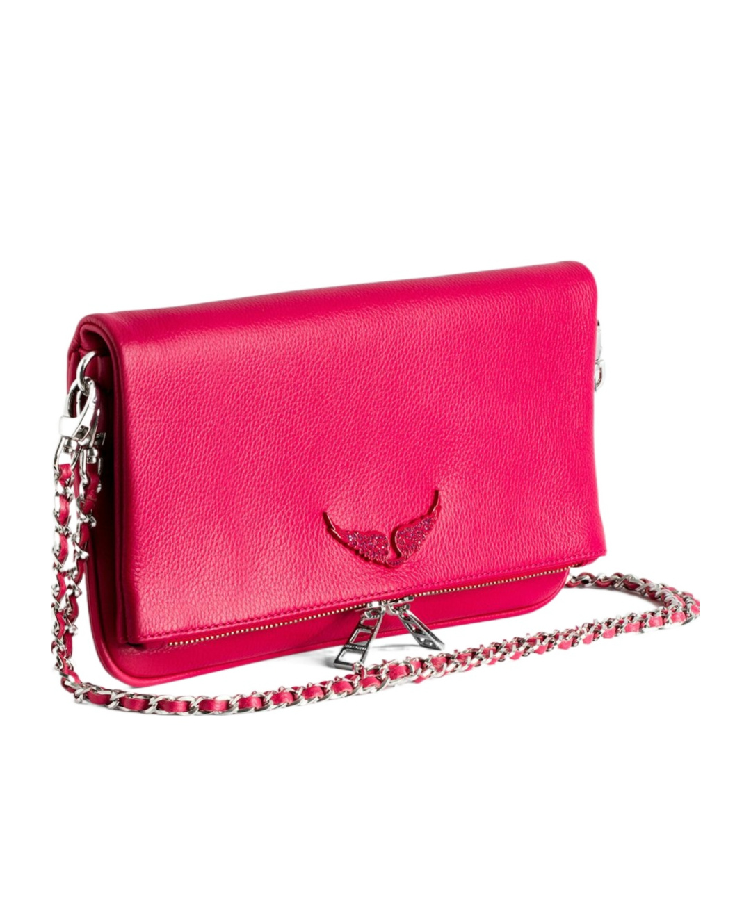 Zadig & Voltaire Rock Clutch Shoulder Bag In Red