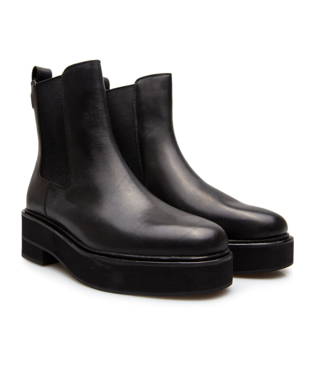 Polo Ralph Lauren Round-head Short Boots In Black