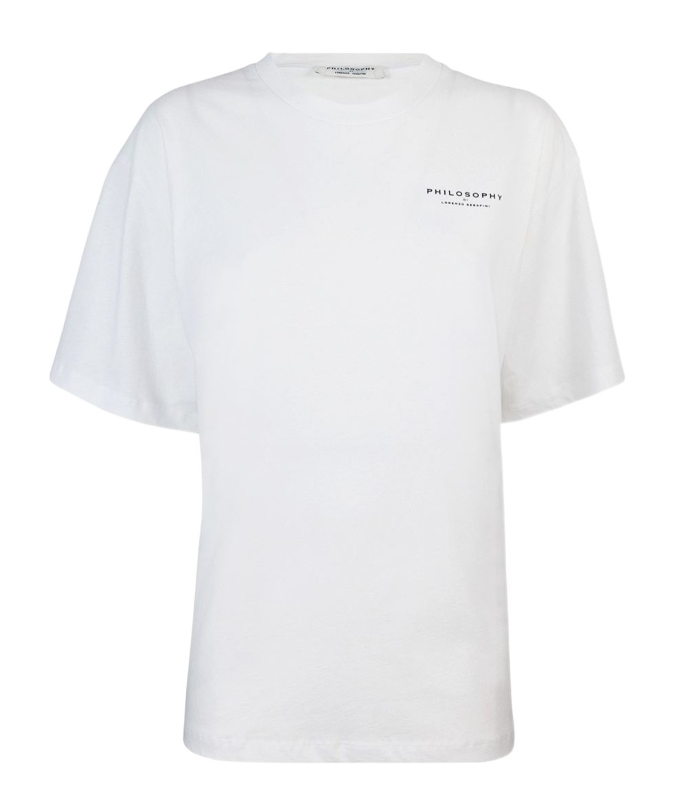 Philosophy Di Lorenzo Serafini Strawberry-print Cotton T-shirt In White