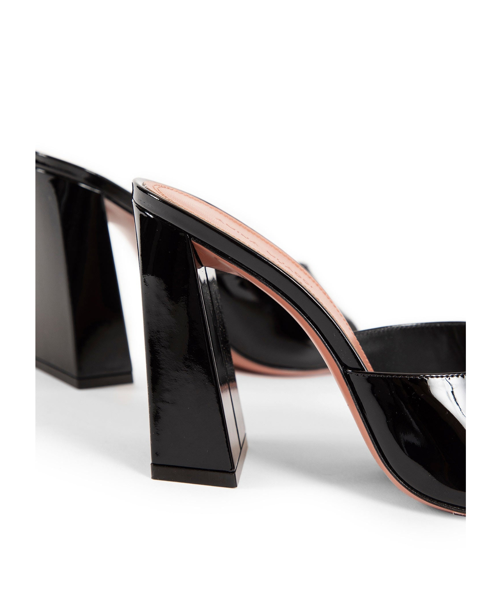 Amina Muaddi Woman Black Mules In Black