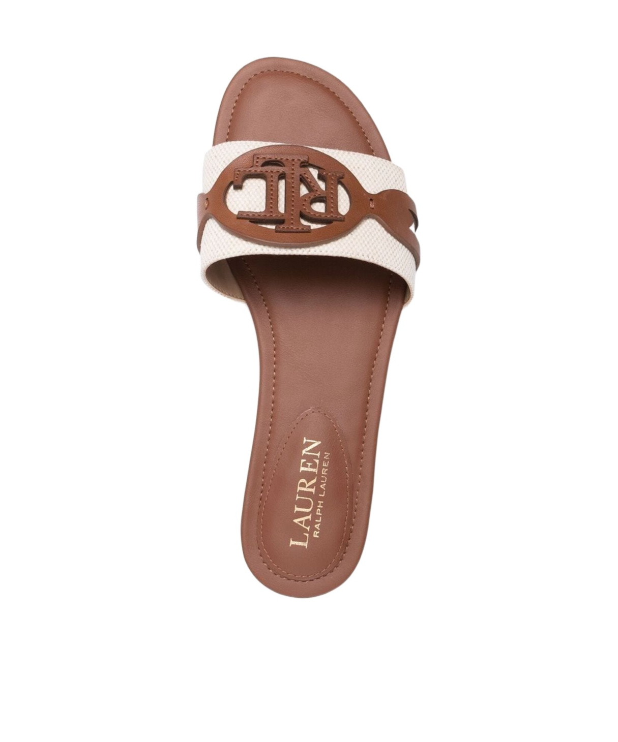 Polo Ralph Lauren Alegra Two-tone Slides In Multicolor