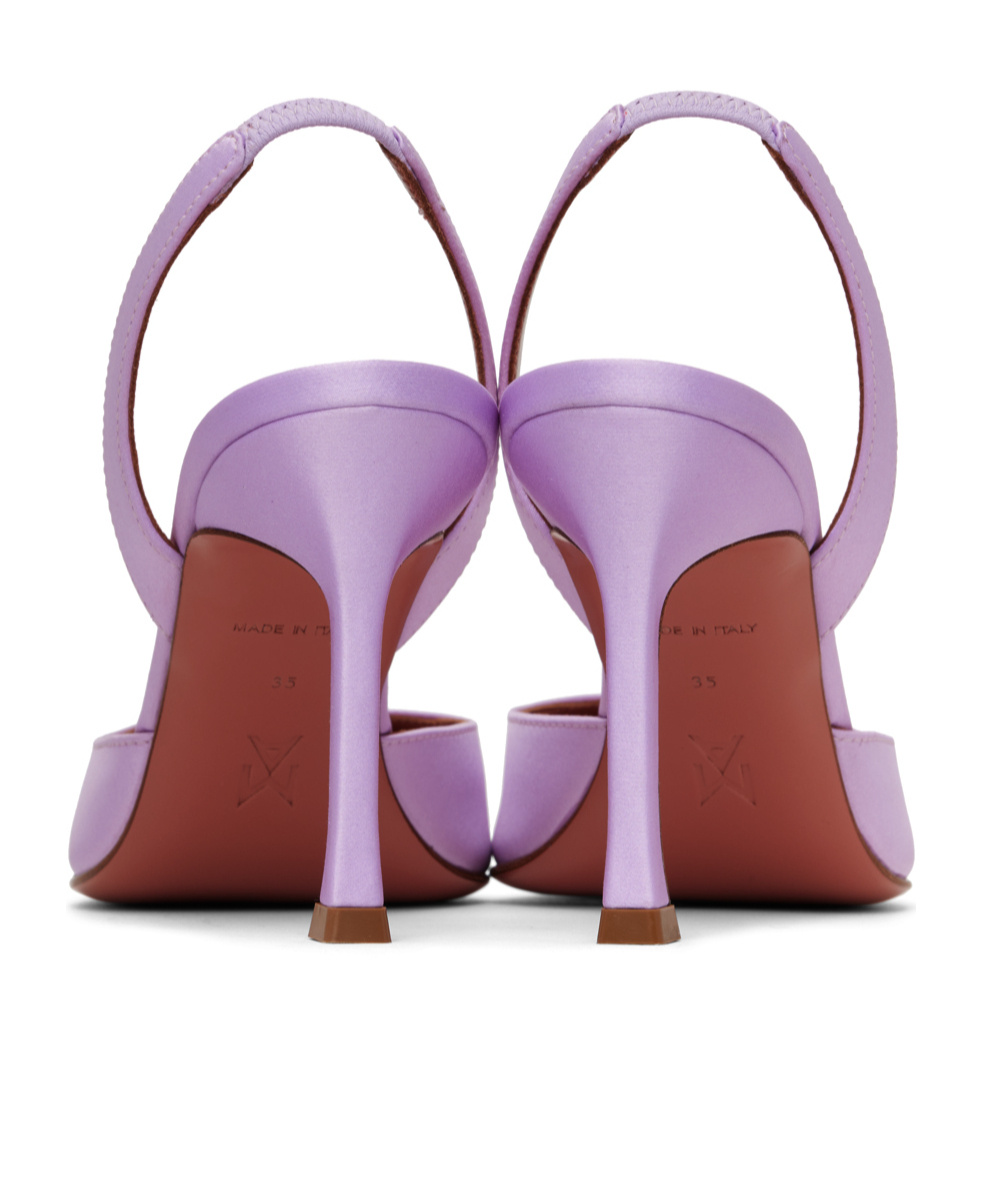AMINA MUADDI CRYSTAL PATTERN HIGH-HEELED SANDALS 