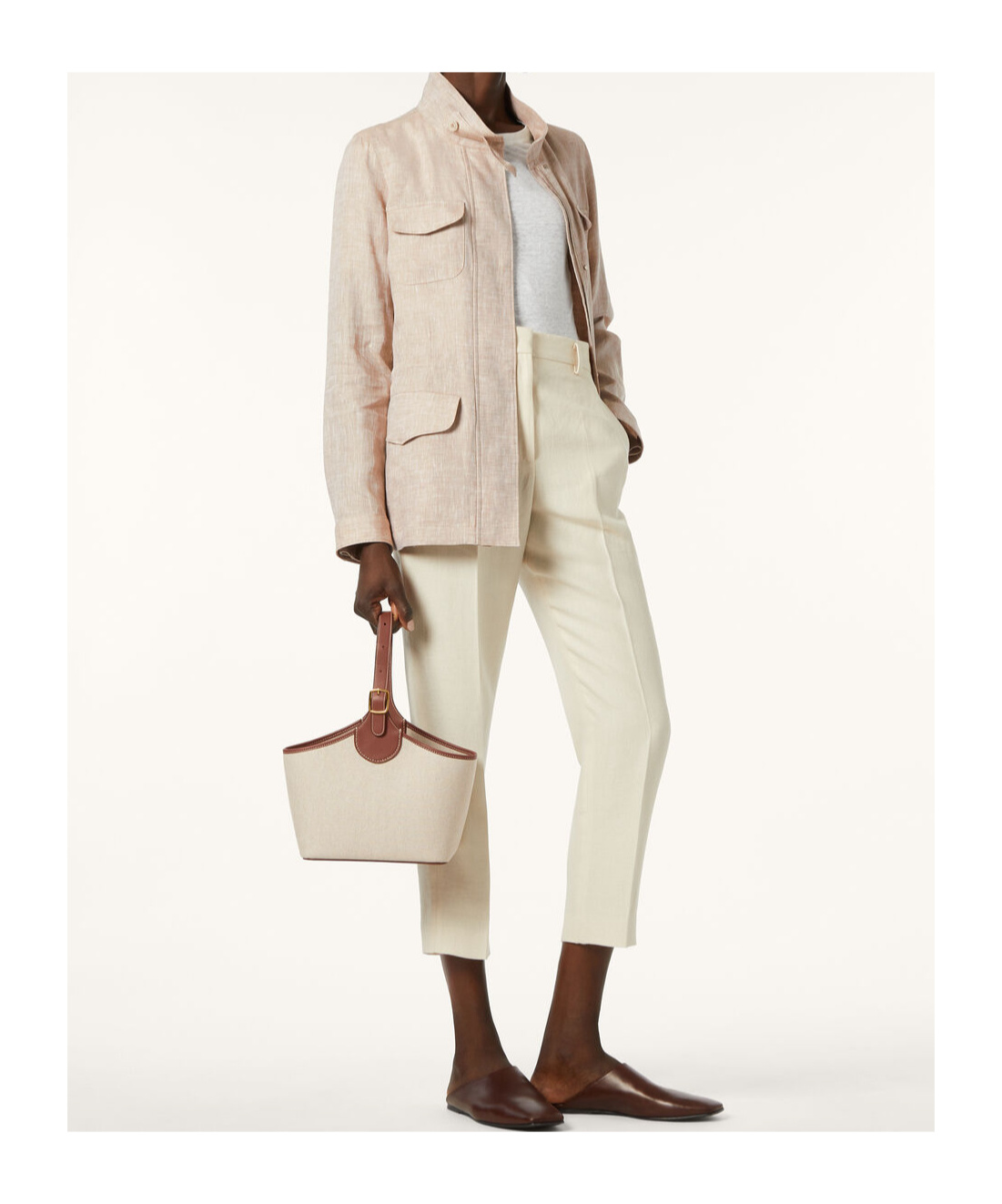 Loro Piana Multi-pocket Casual Jacket In Pine Bark