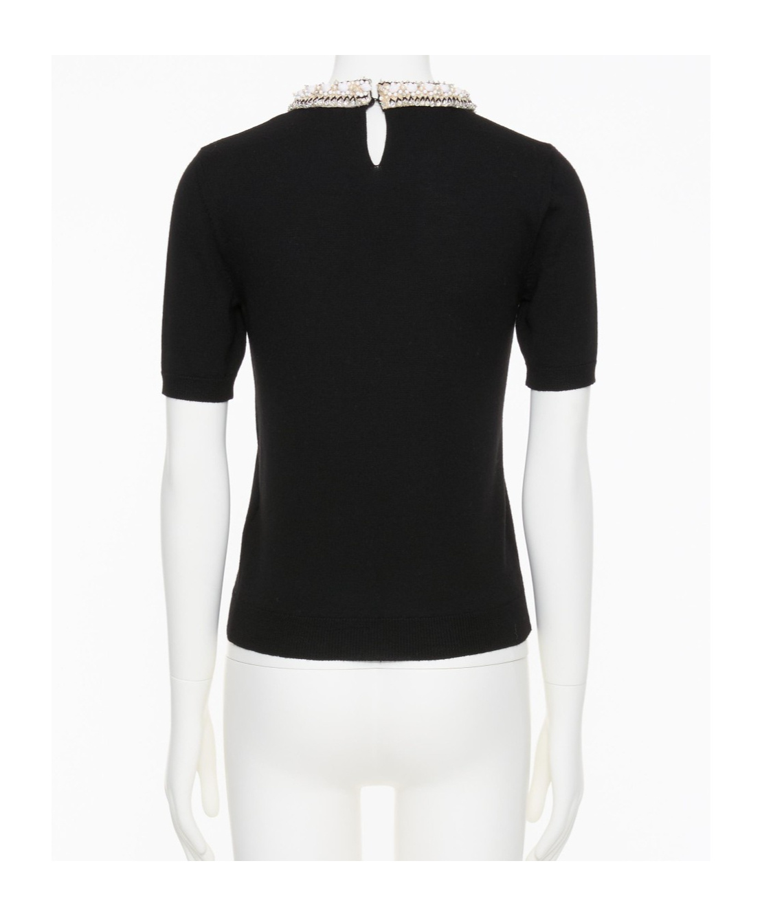 Valentino Embroidery Wool Sweater In Black