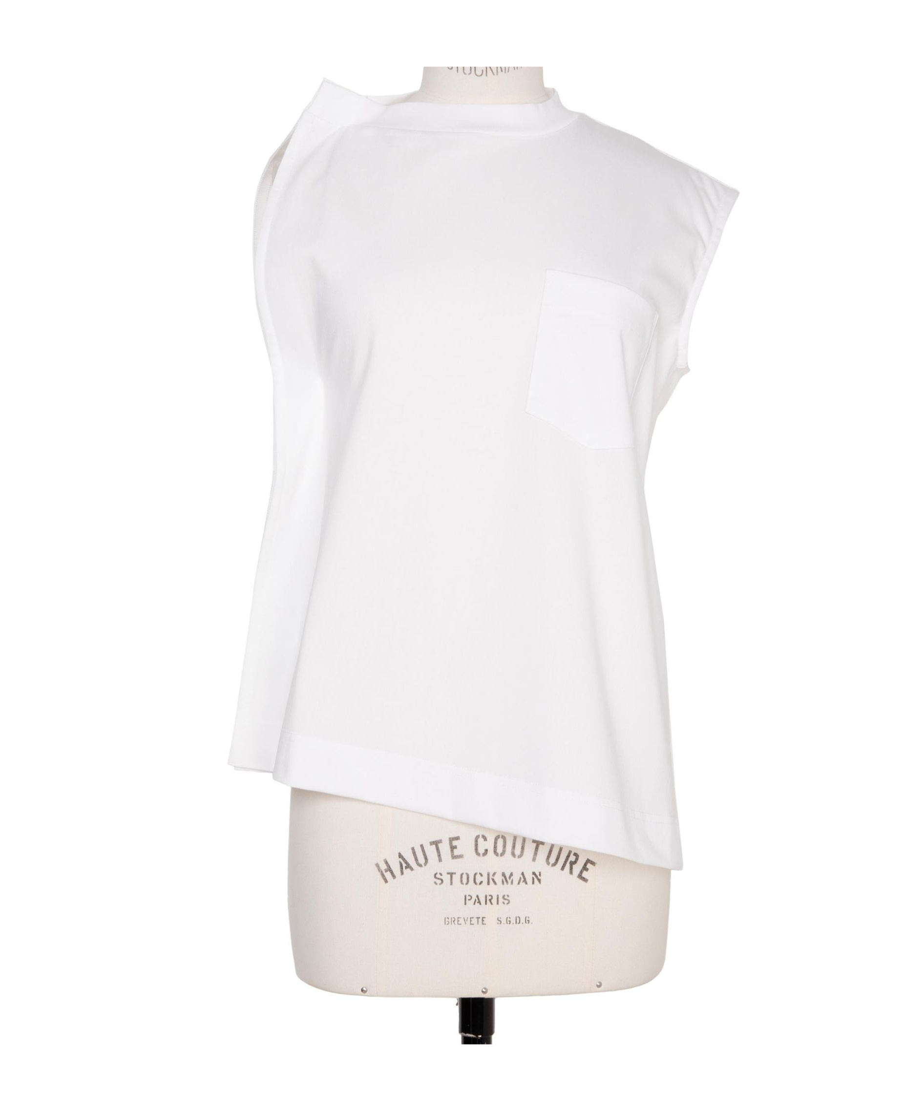 SACAI ASYMMETRICAL T-SHIRT