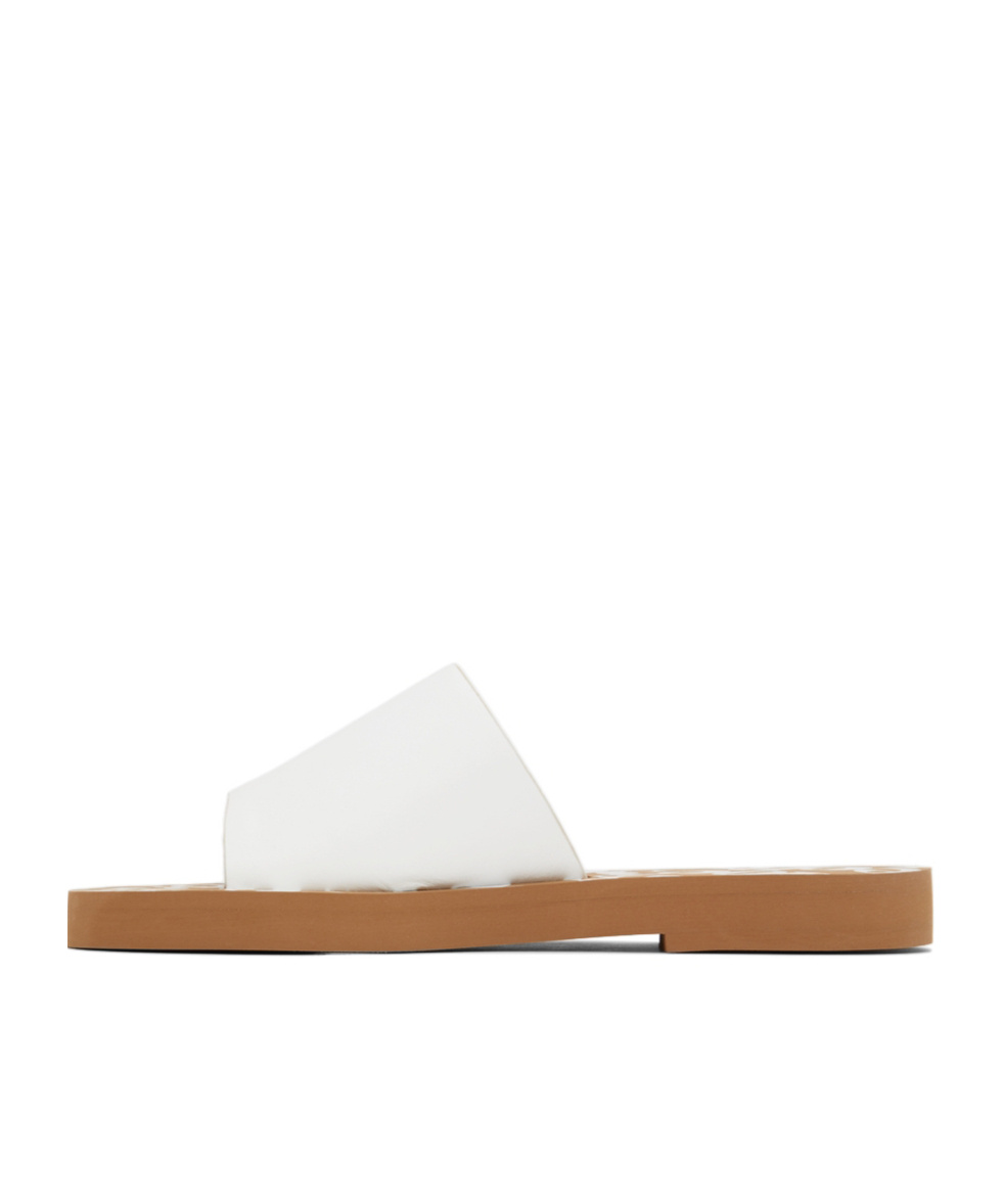 Shop See By Chloé Essie Slide Open-toed Slippers In White