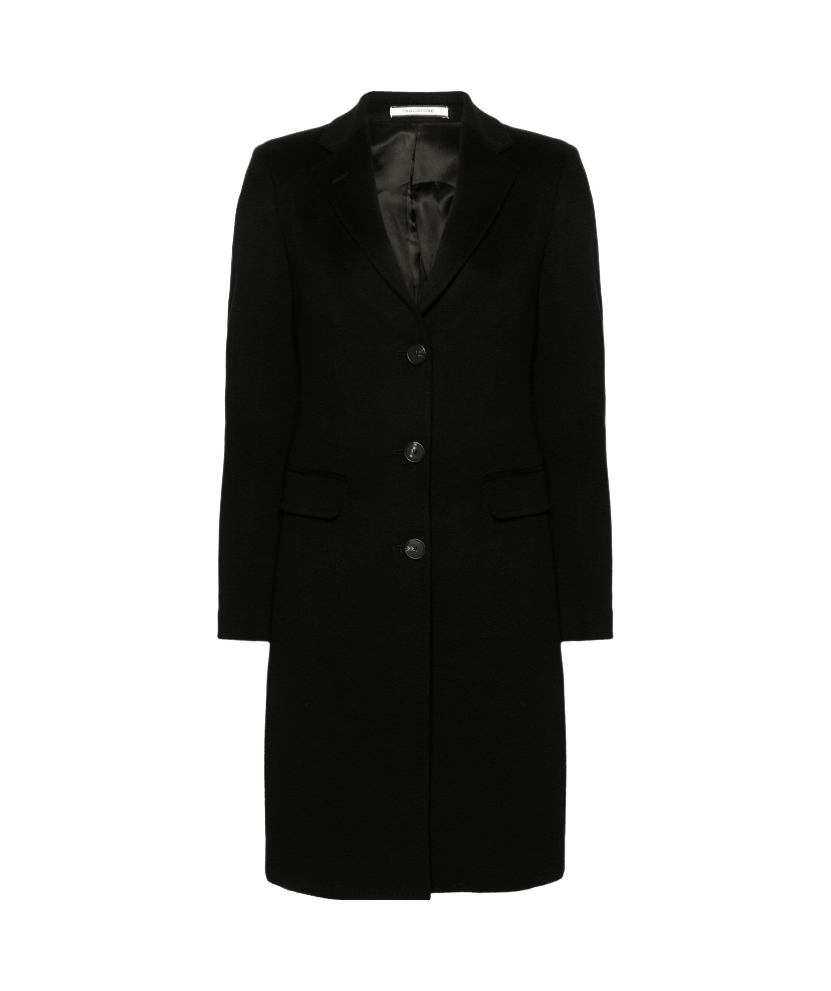 Tagliatore Single-breasted Coat In Black