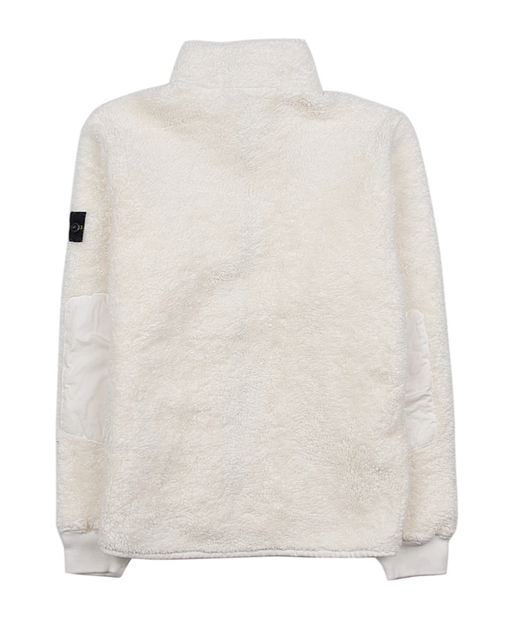 Stone Island Logo Decal Casual Jacket In Nude