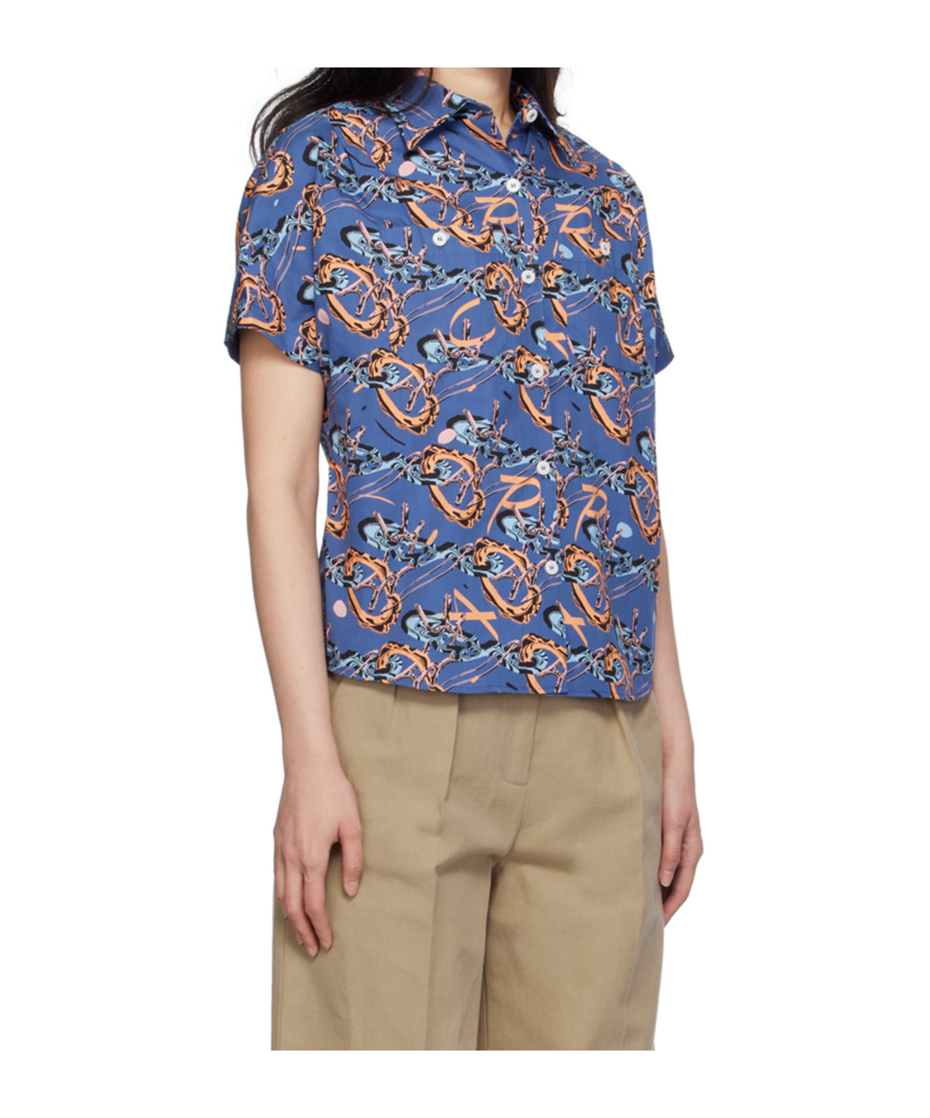 Apc Blue Brain Dead Edition Ross Shirt In Nude
