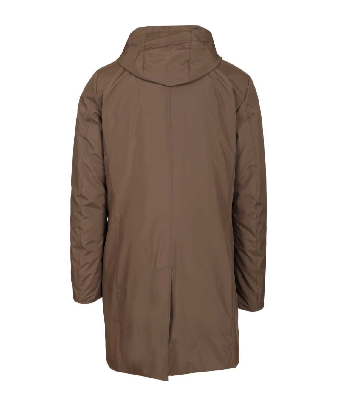 Moorer Redon-skt Padded Nylon Coat In Brown