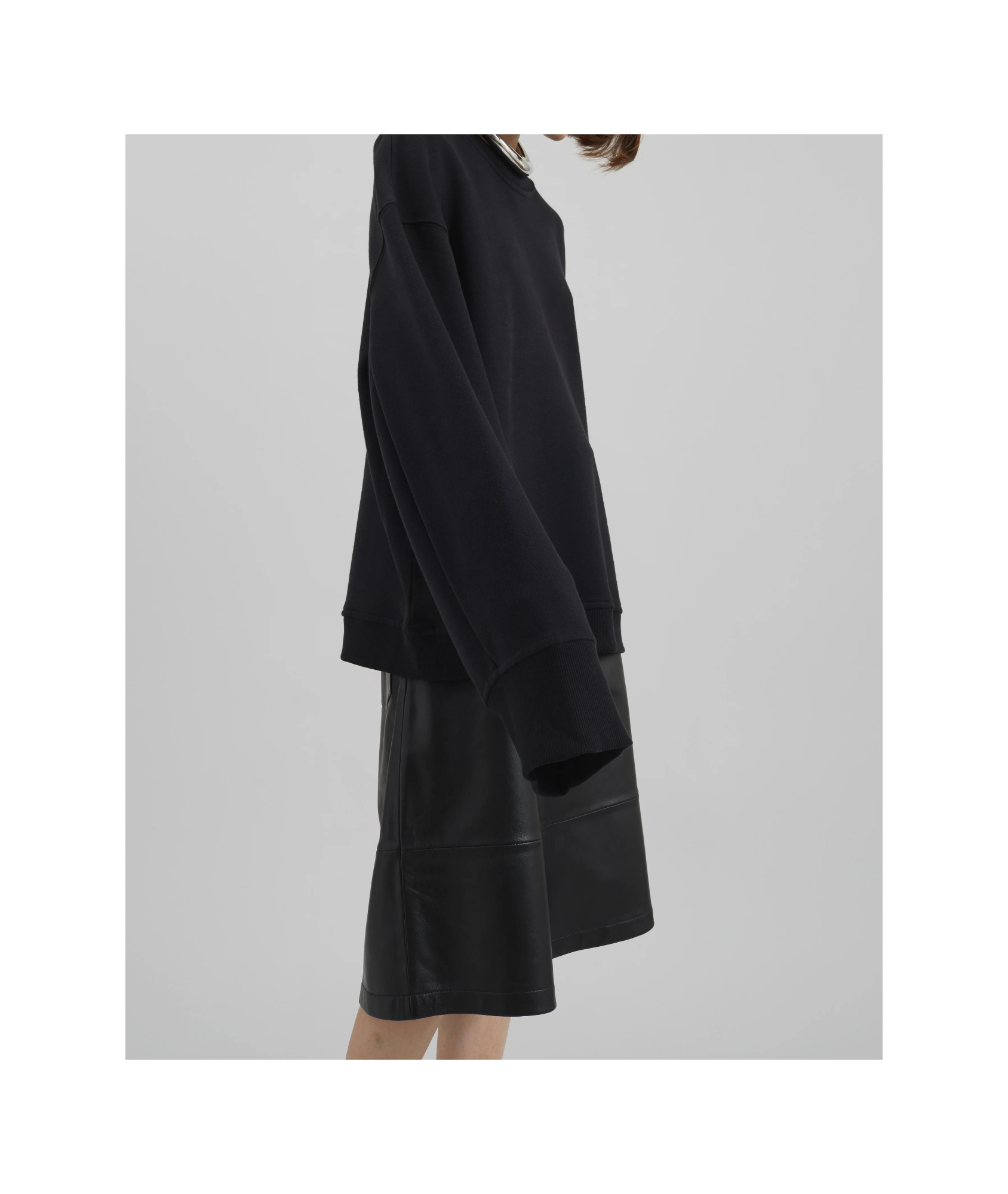 The Frankie Shop Talia Sweatshirt - Black In Black