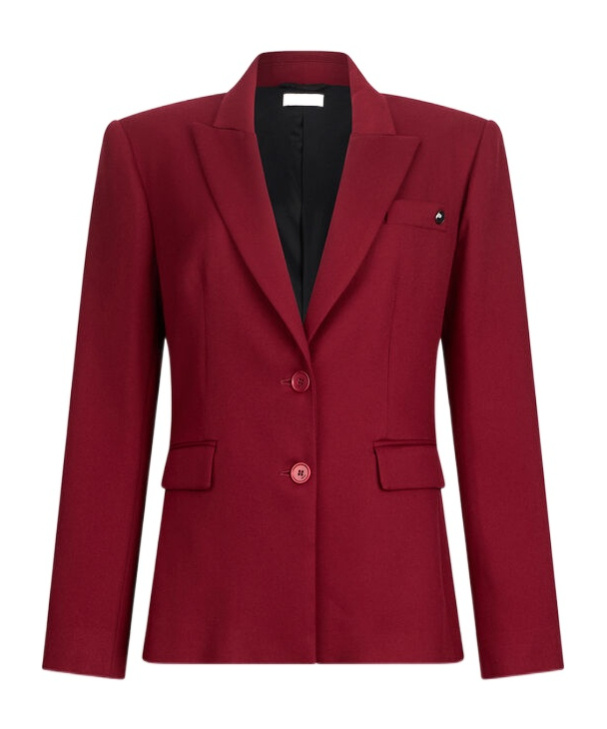 Liu •jo Liu Jo Slim-fit Blazer In Red