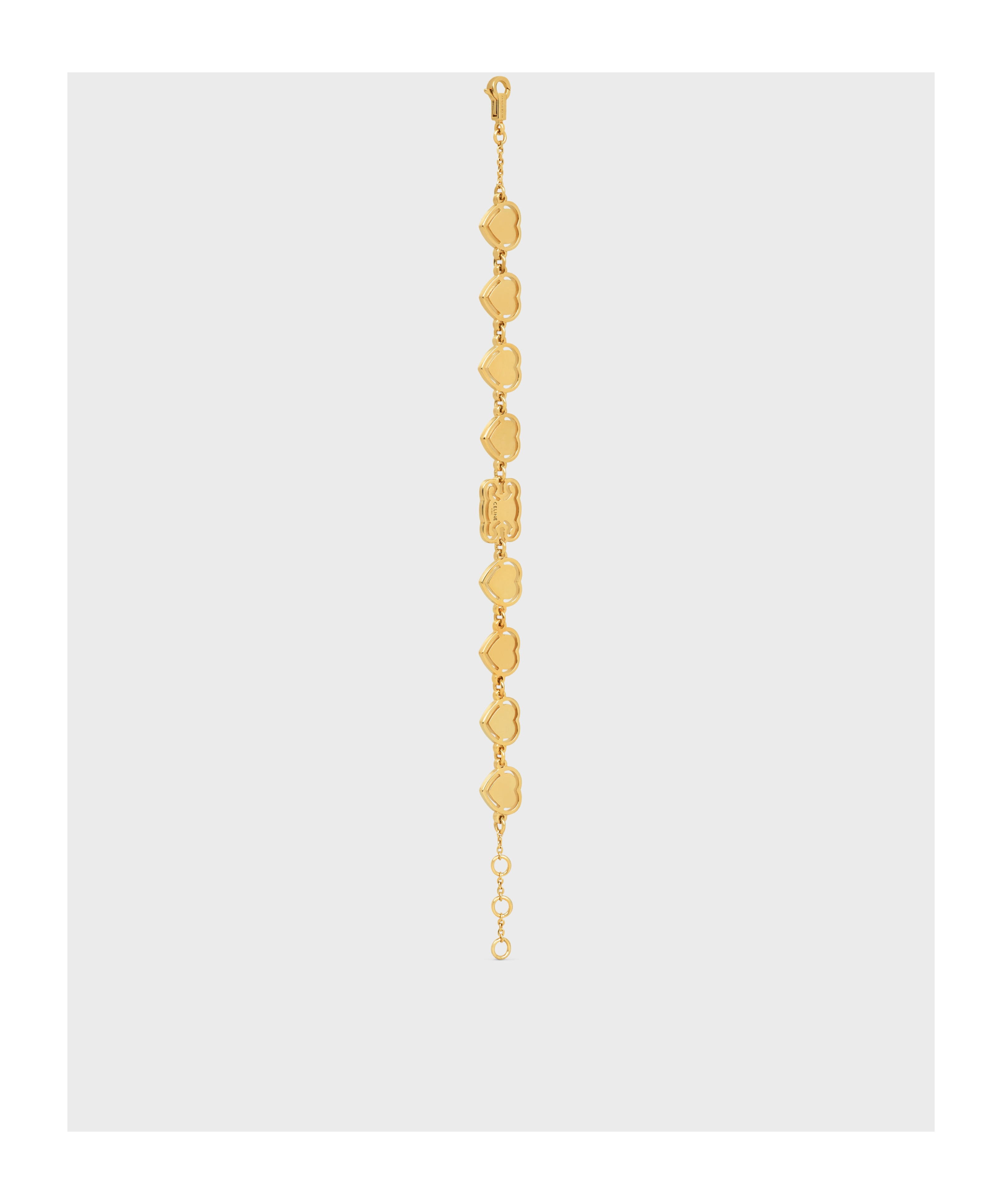 Celine Cœur Bracelet In Brass With Gold Finish In Golden