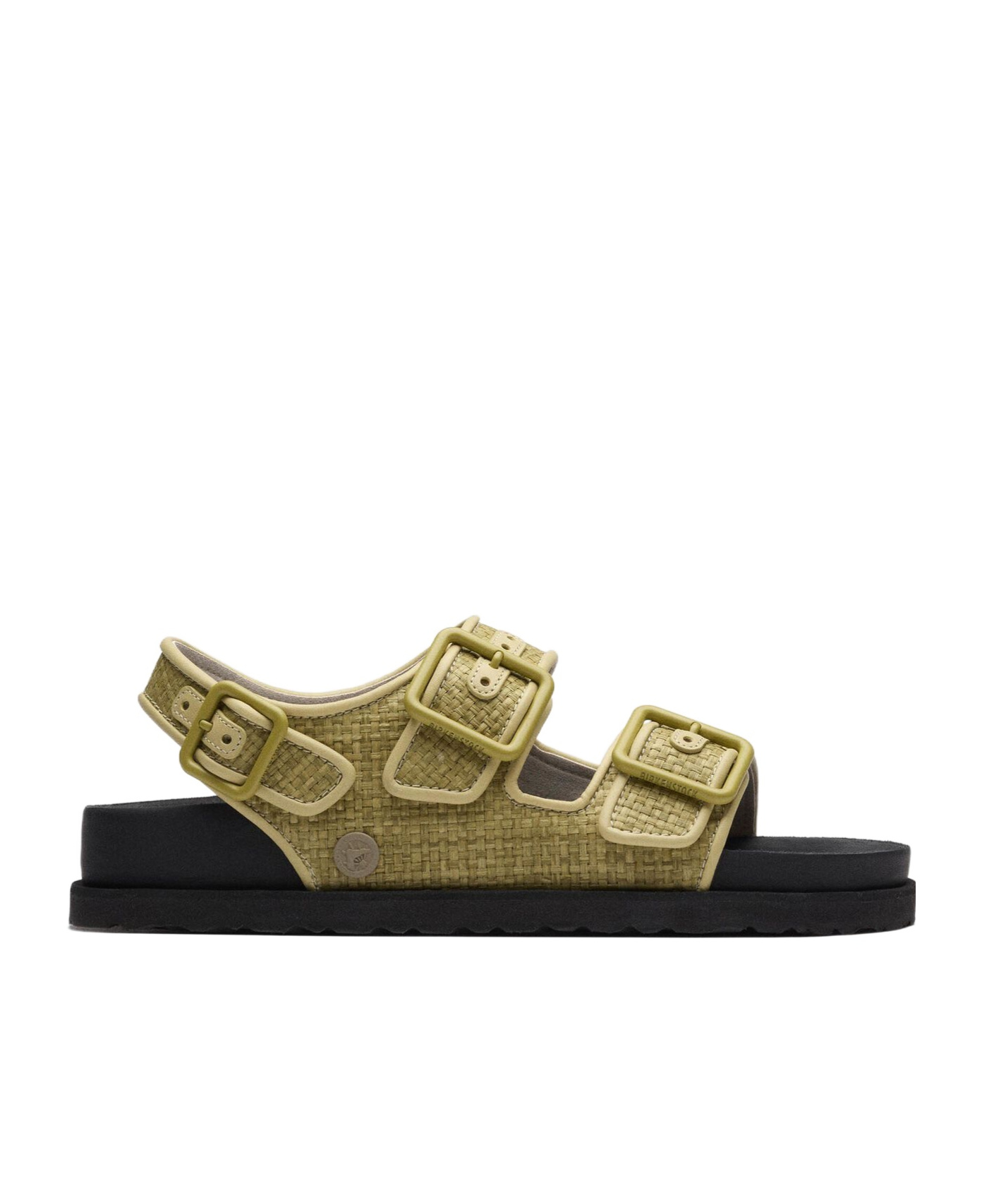 Birkenstock 1774 Milano Raffia Sandals In Black