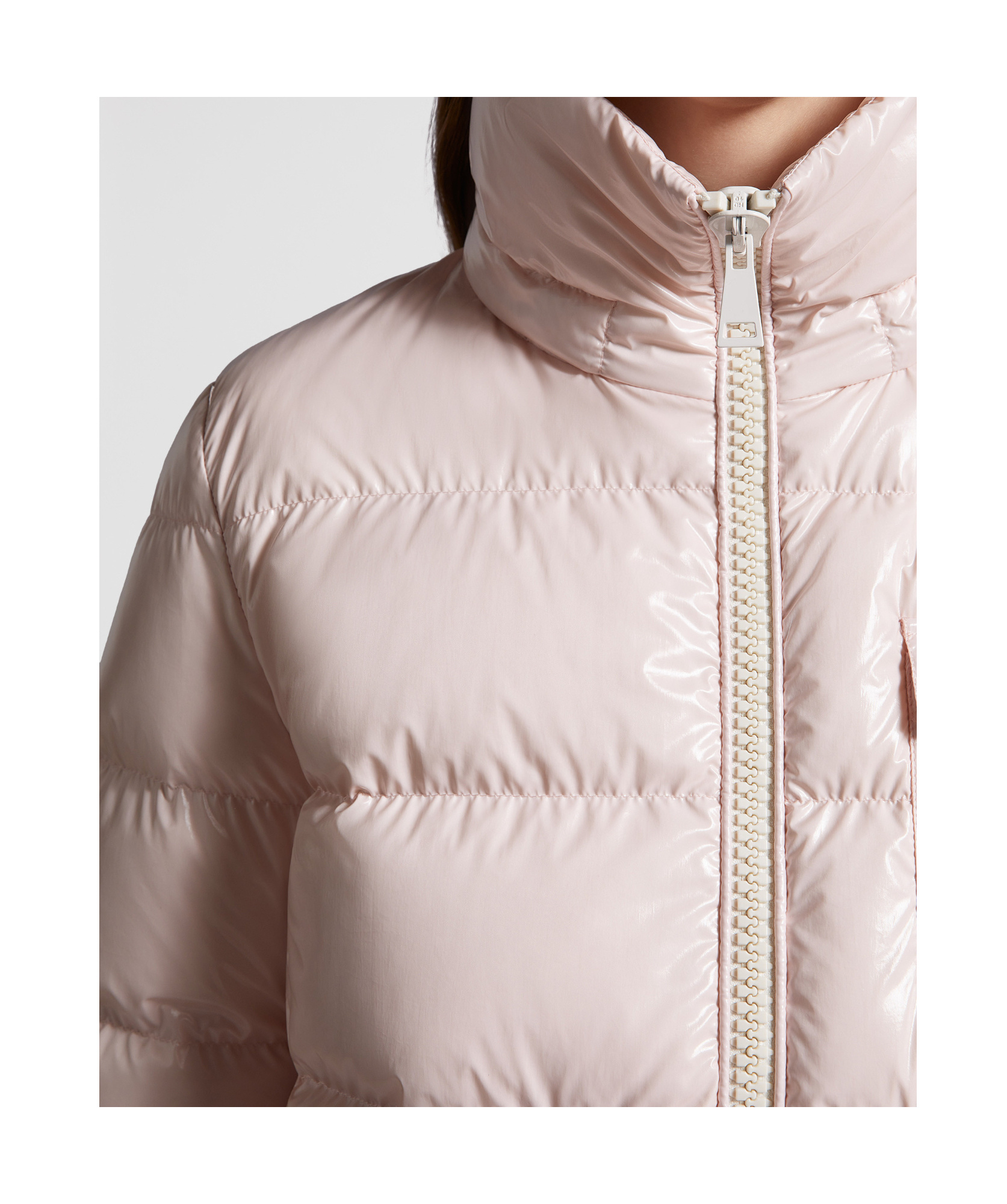 Shop Moncler Andro Hooded Short Down Jacket In Pink