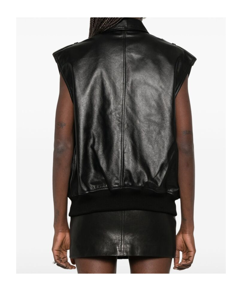 Shop Anine Bing Sonnie Vest In Black