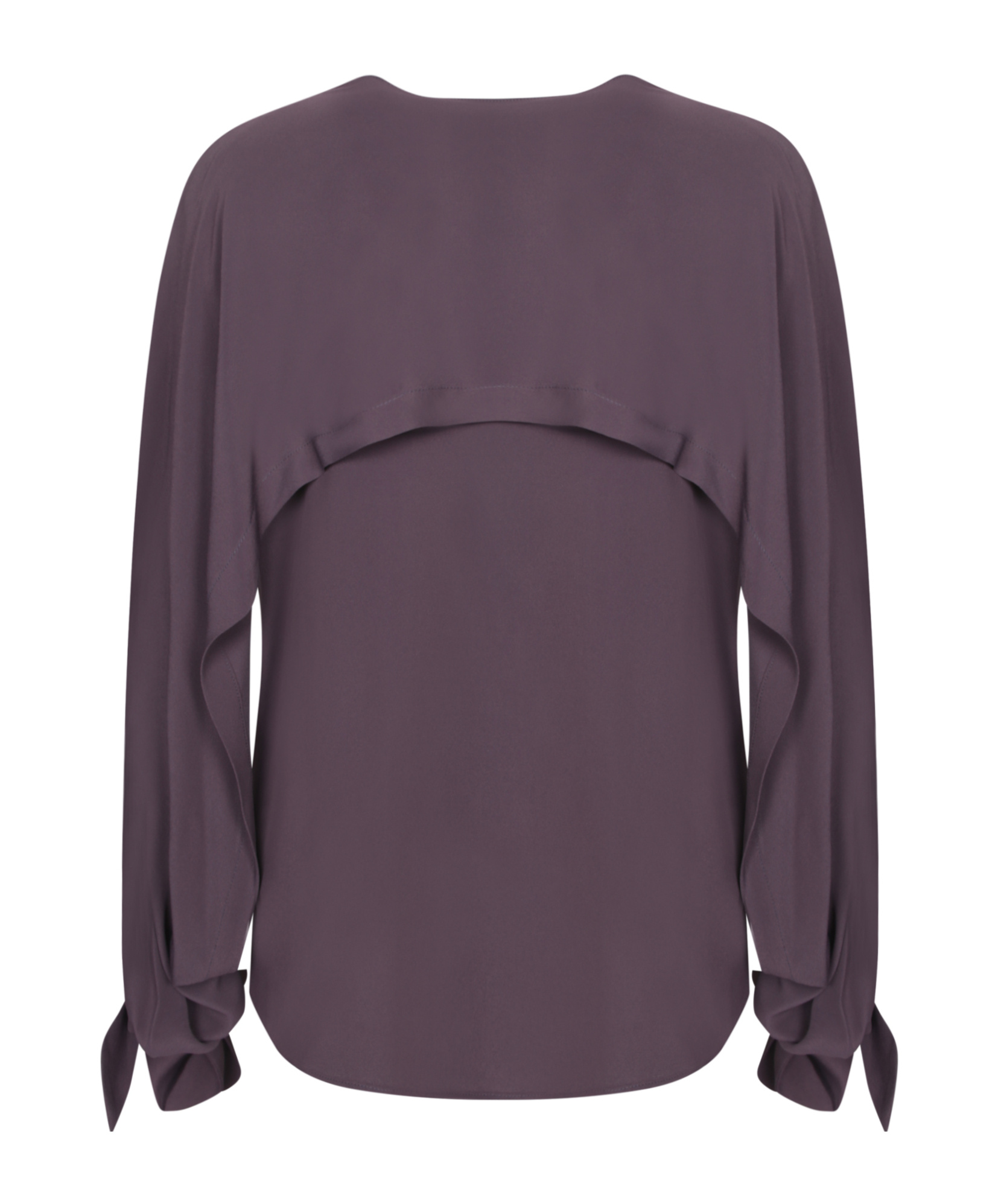 Federica Tosi Ballon-sleeve Cut-out Blouse In Purple