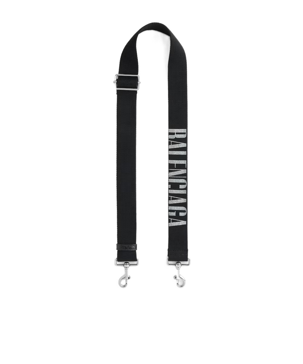 Balenciaga Men's Editor Strap In Black/white In Black/white