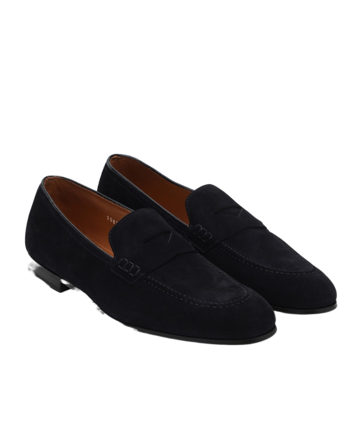 Doucal's Round Head Business Casual Shoes In Black