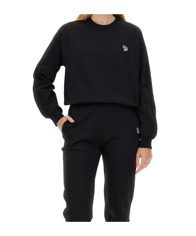 Ps By Paul Smith Ps Paul Smith Sweatshirt With Zebra Patch In Black