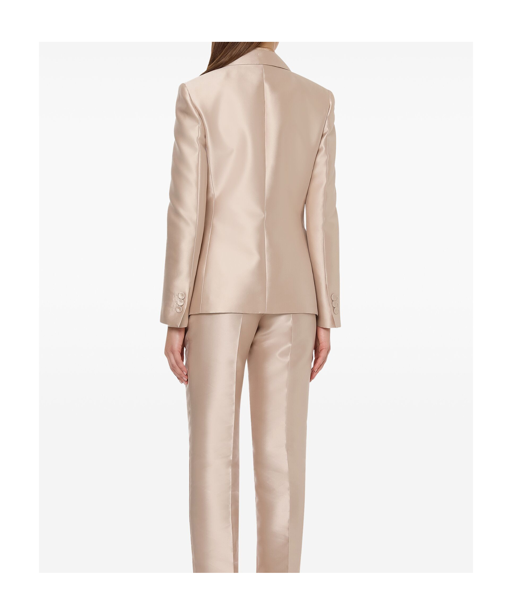 Alberta Ferretti Blazer Mikado In Nude