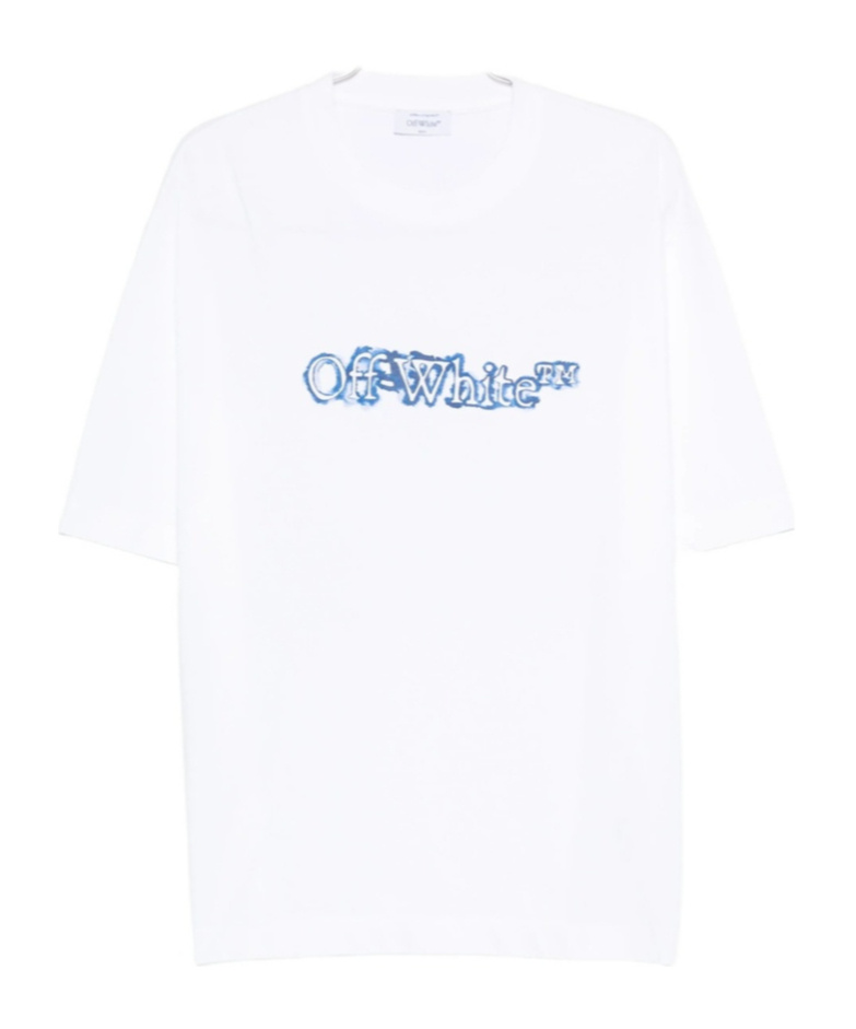 Off-white Bookish Flower Skate T-shirt In Animal Print