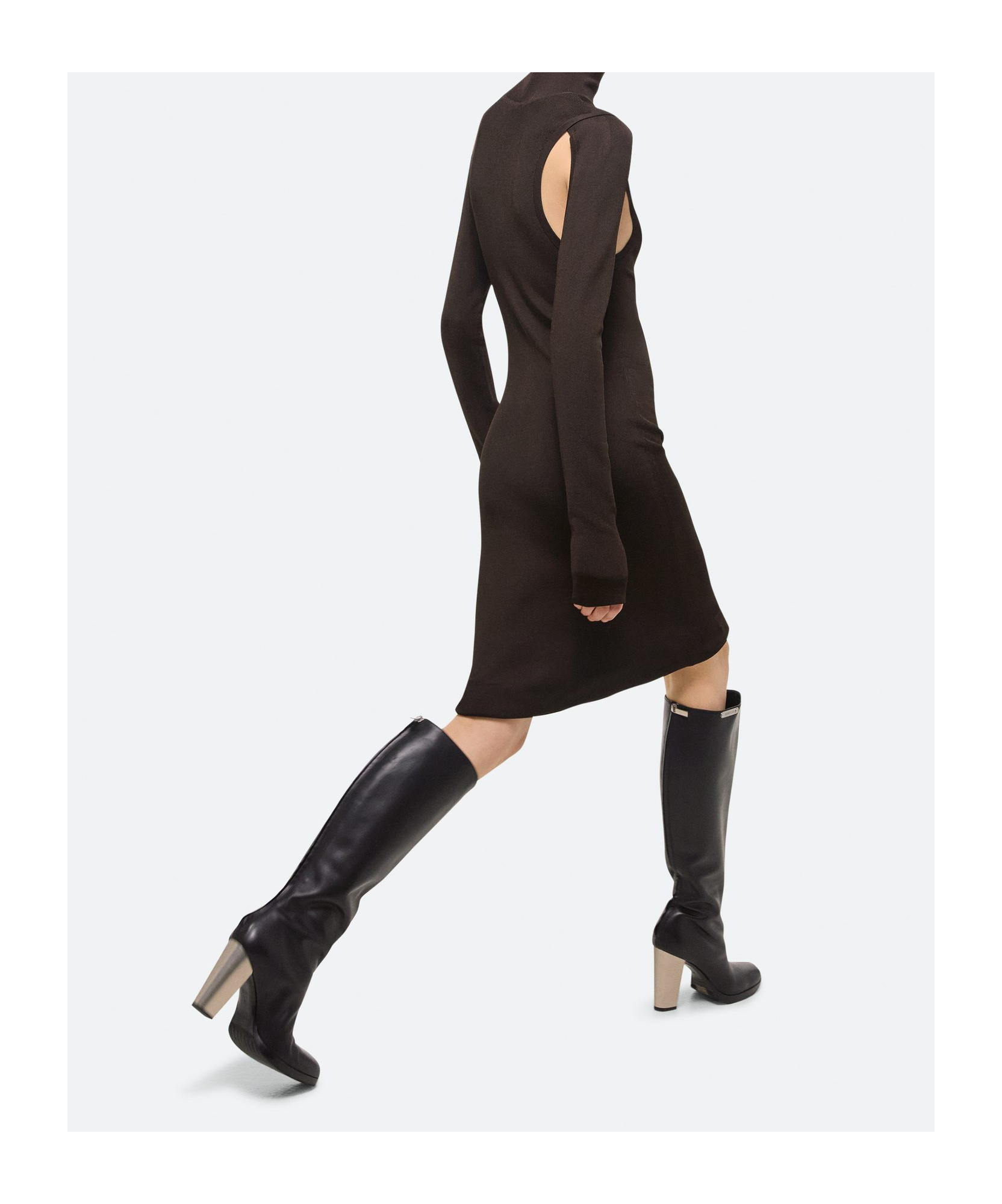 Helmut Lang Nike Zipped Cropped Hoodie In Brown