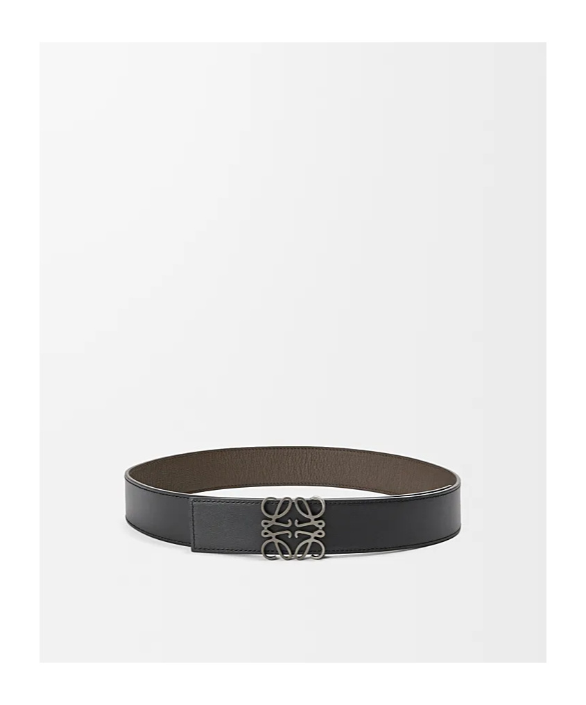 Loewe Reversible Anagram Belt In Soft Grained Calfskin And Smooth Calfskin