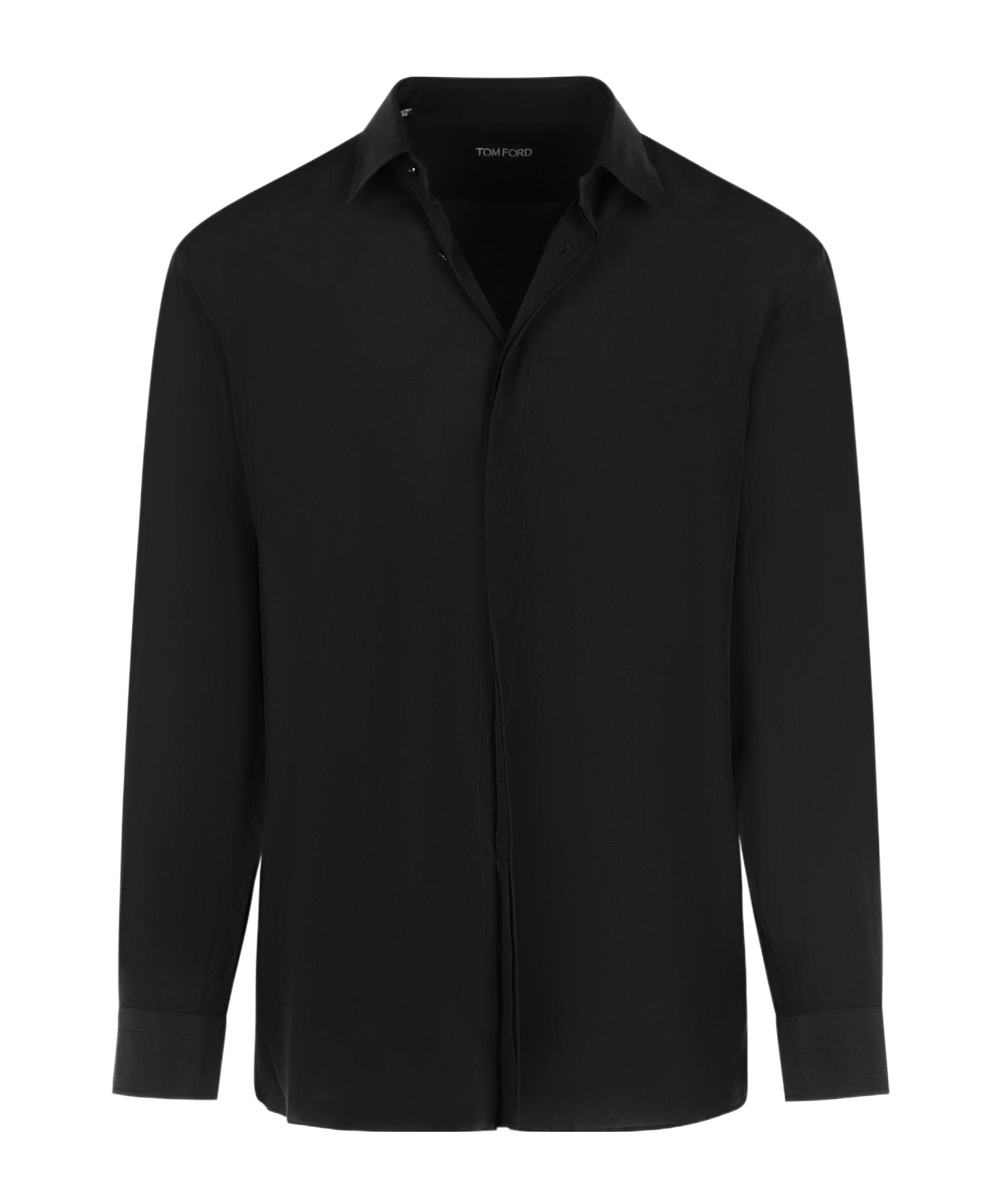 Tom Ford Luxurious Silk Long Sleeve Shirt In Black