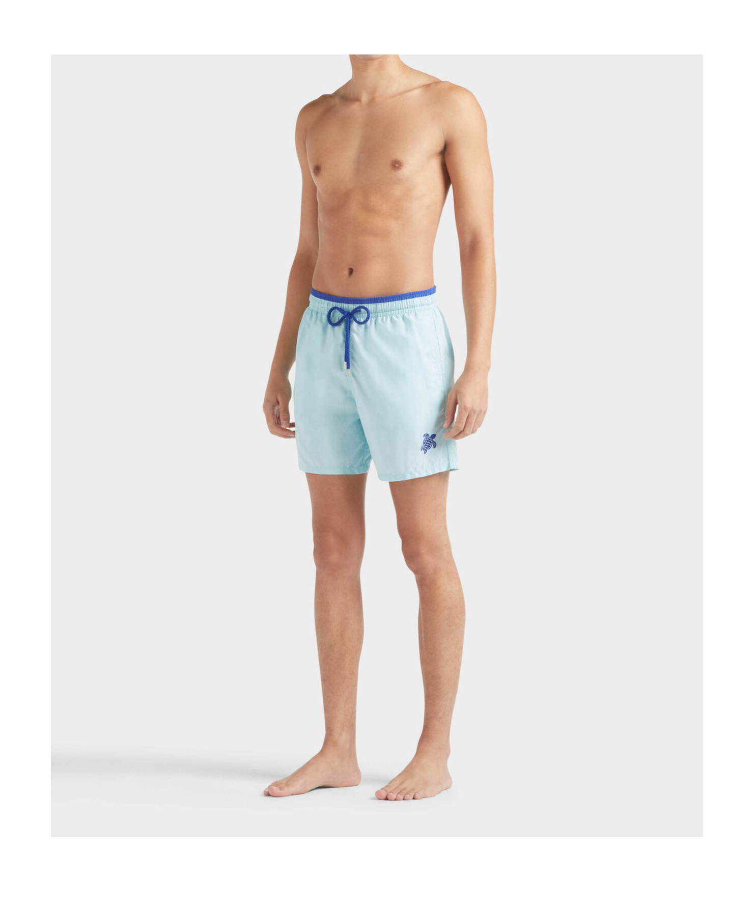 Vilebrequin Elastic Waist Swimming Trunks In Blue
