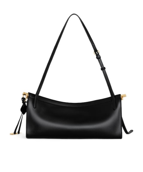 Shop Alaïa Small Le Click East West Shoulder Bag In Black