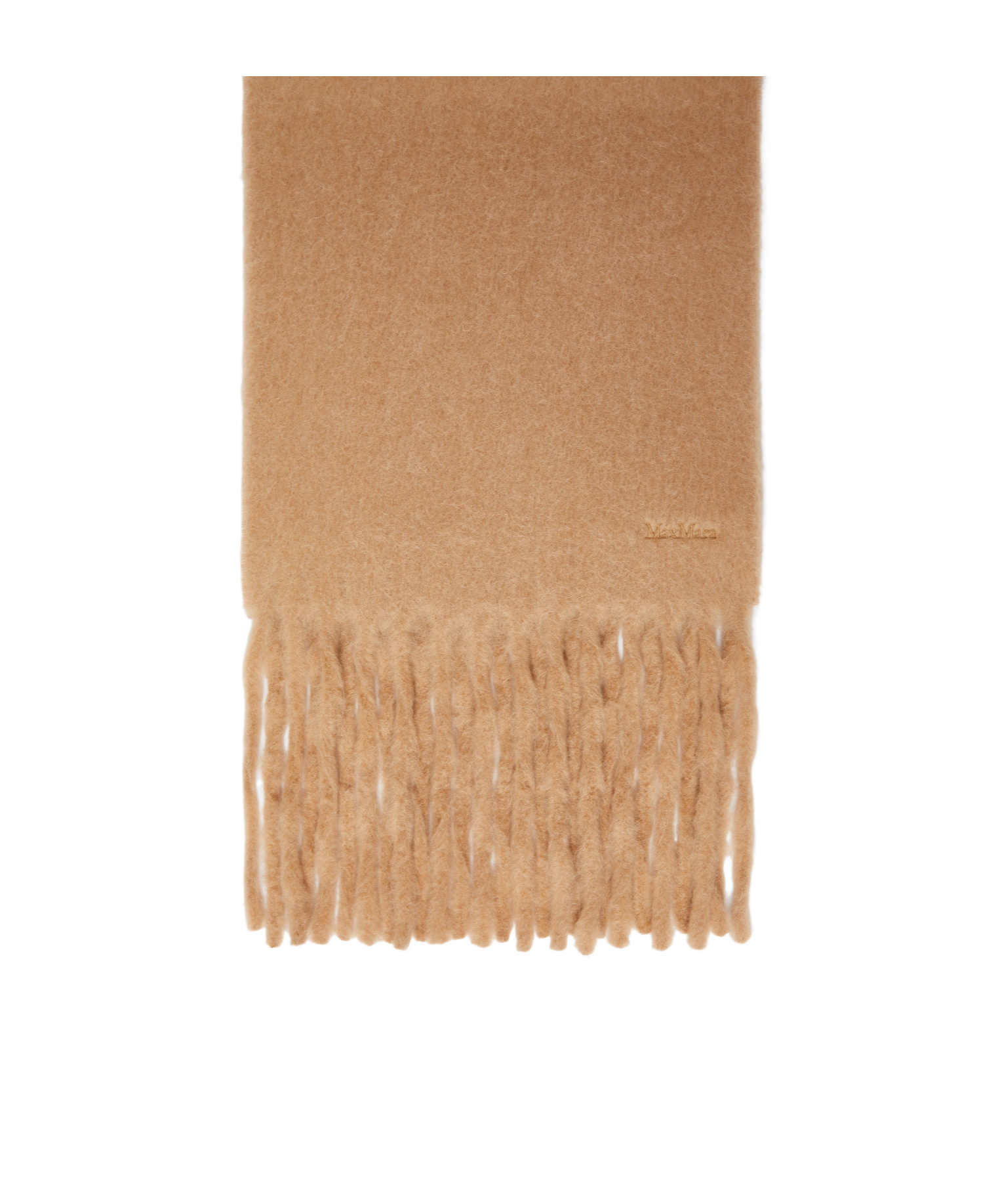 Max Mara Alpaca Blend Scarf In Brown