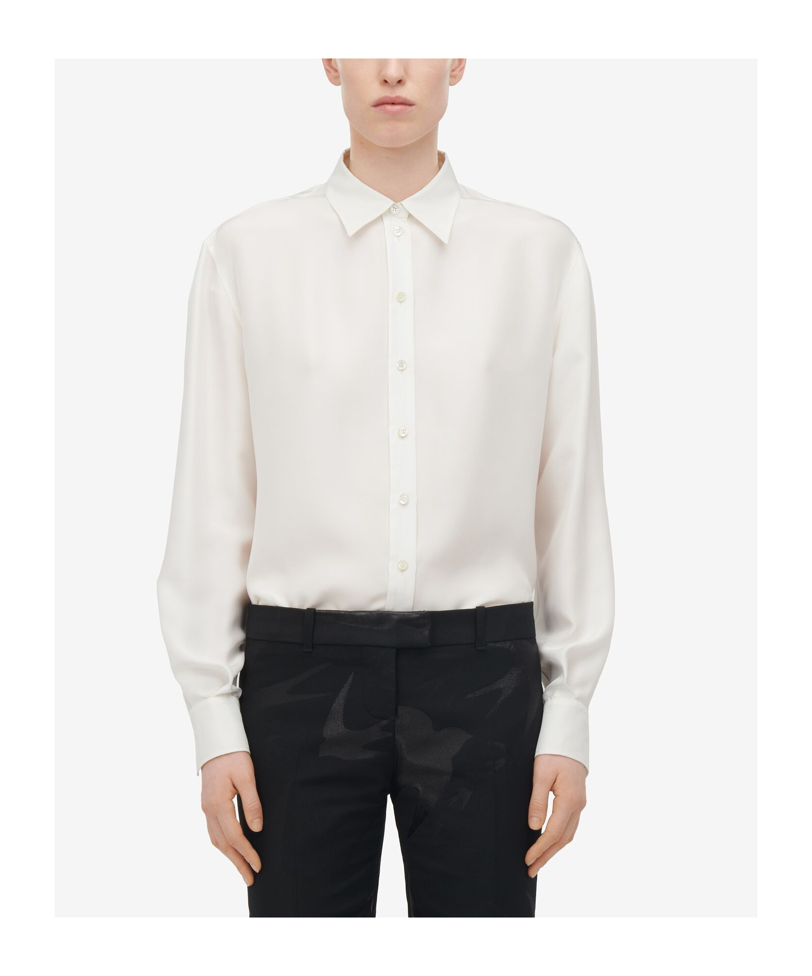 Alexander Mcqueen Mcqueen Tuxedo Shirt In White
