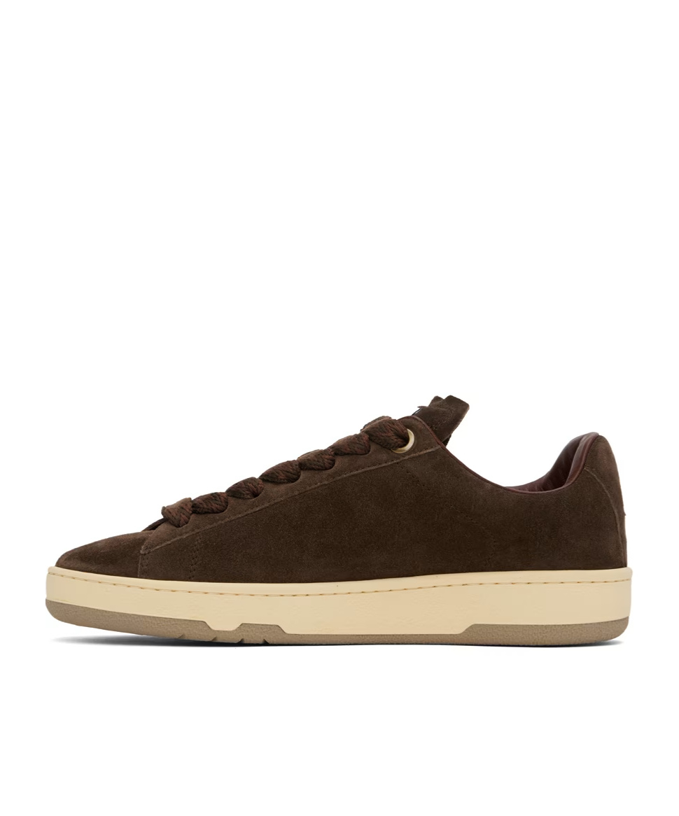 LANVIN SUEDE CURB LITE LOW-CUT CASUAL SHOES 