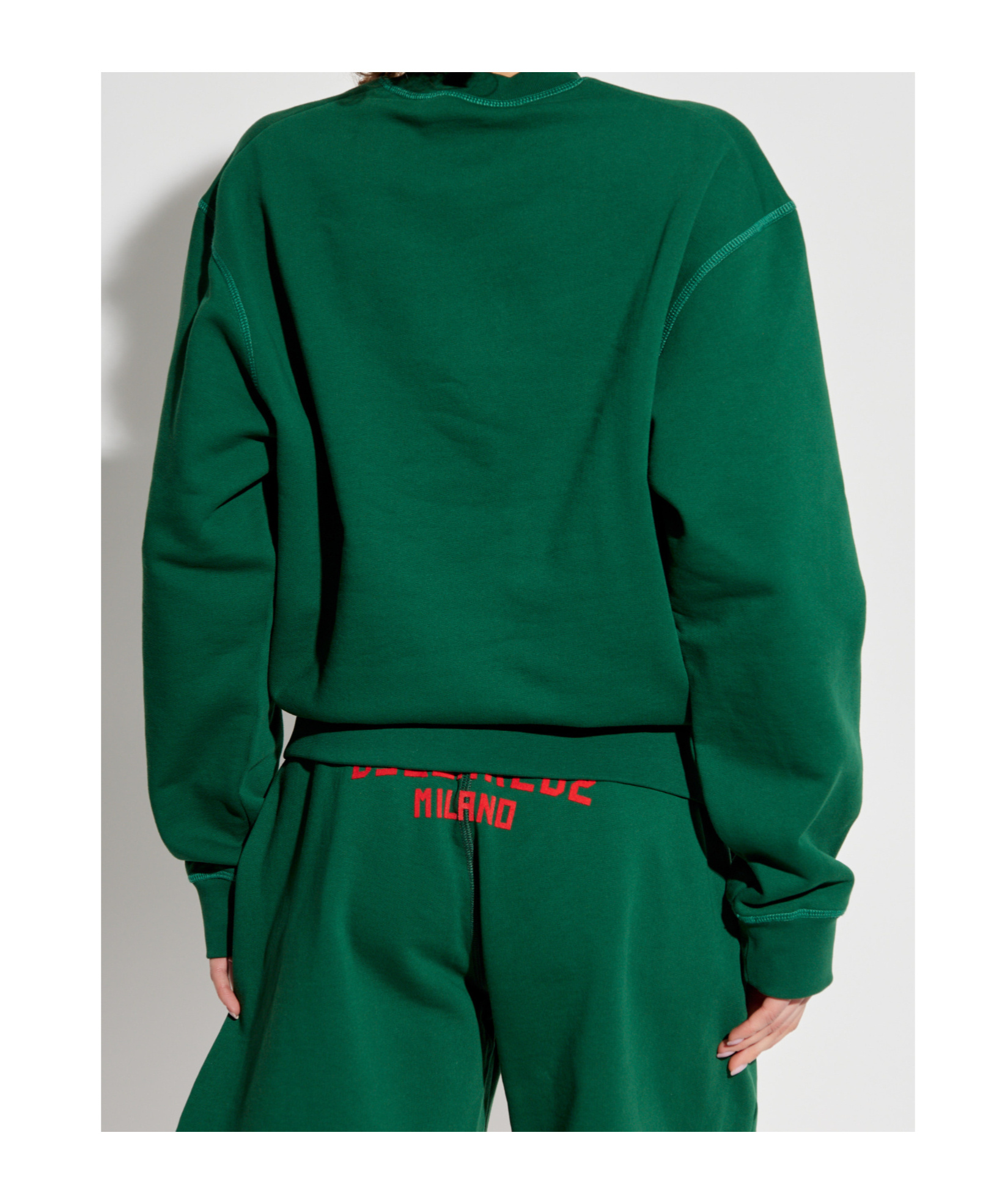 Dsquared2 Printed Sweatshirt In Green