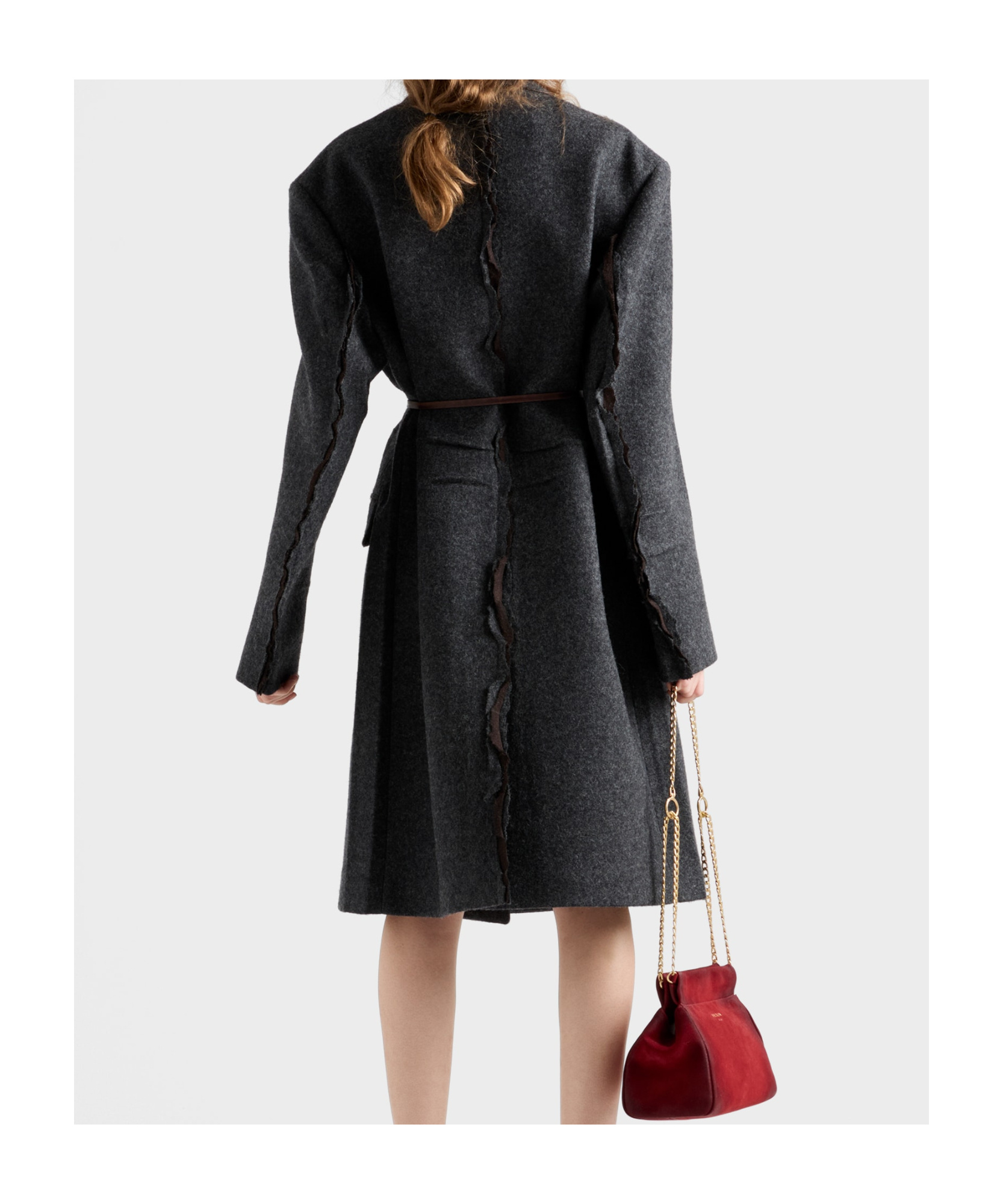 Prada Single-breasted Shetland Wool Coat In Animal Print